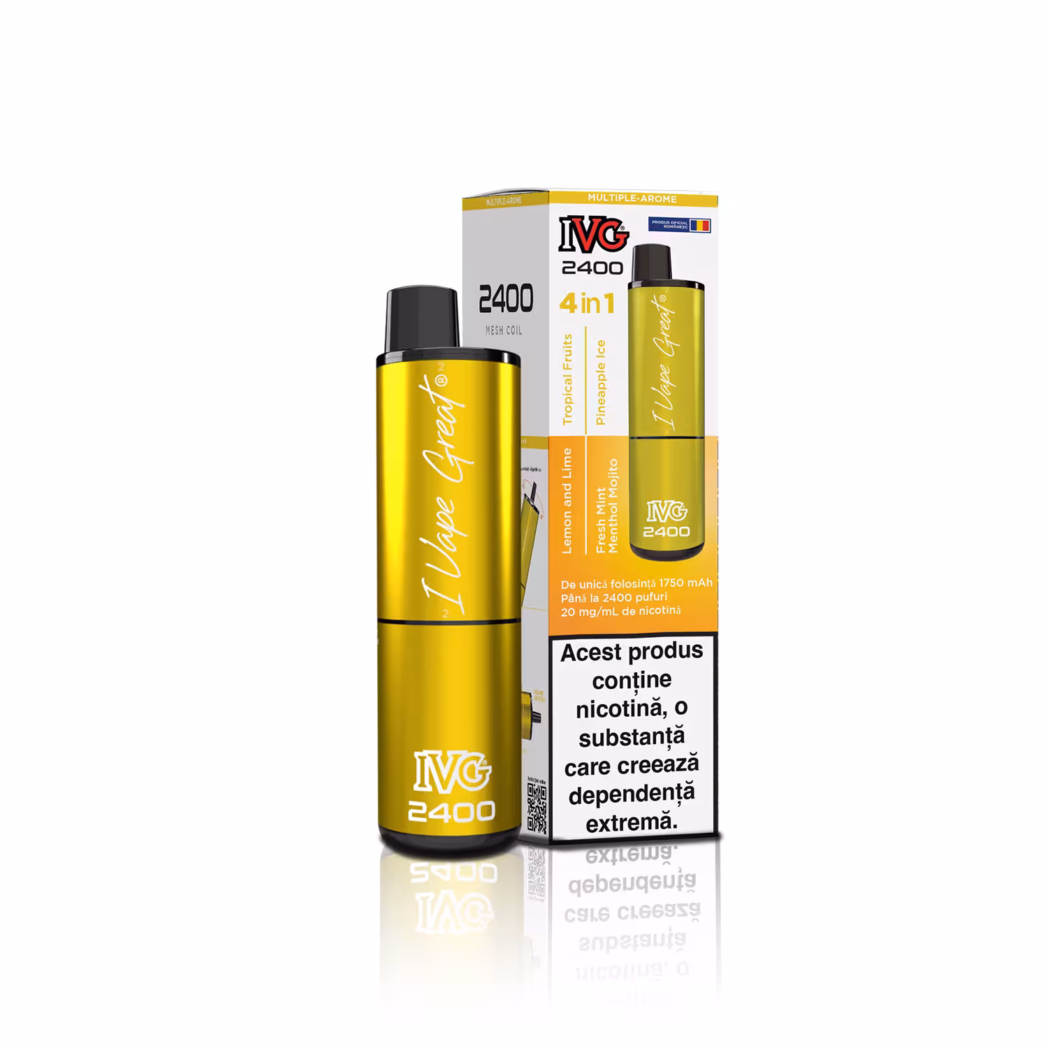 IVG-2400-Editie-4-in-1-multi-aroma-yellow-edition YELLOW EDITION - IVG 2400 + 4 AROME - imagine 1