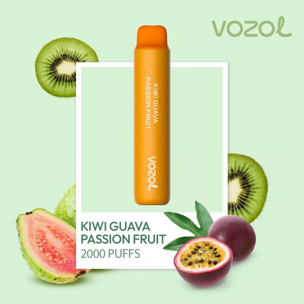vozol2000star9 Vozol Star 2000 Kiwi Guava Passion Fruit - imagine 1