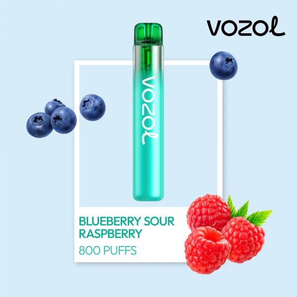 vozol800neon1 Vozol Neon 800 2% Blueberry Sour Raspberry - imagine 1