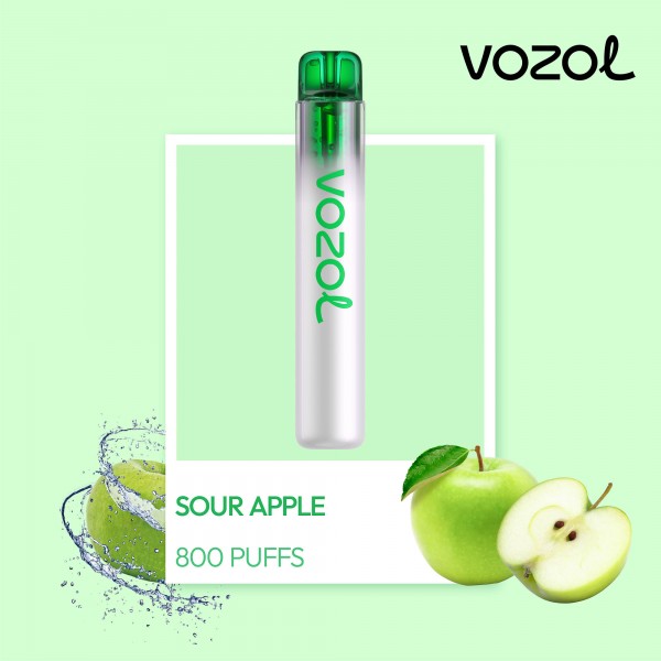 vozol800neon10 Vozol Neon 800 2% Sour Apple - imagine 1