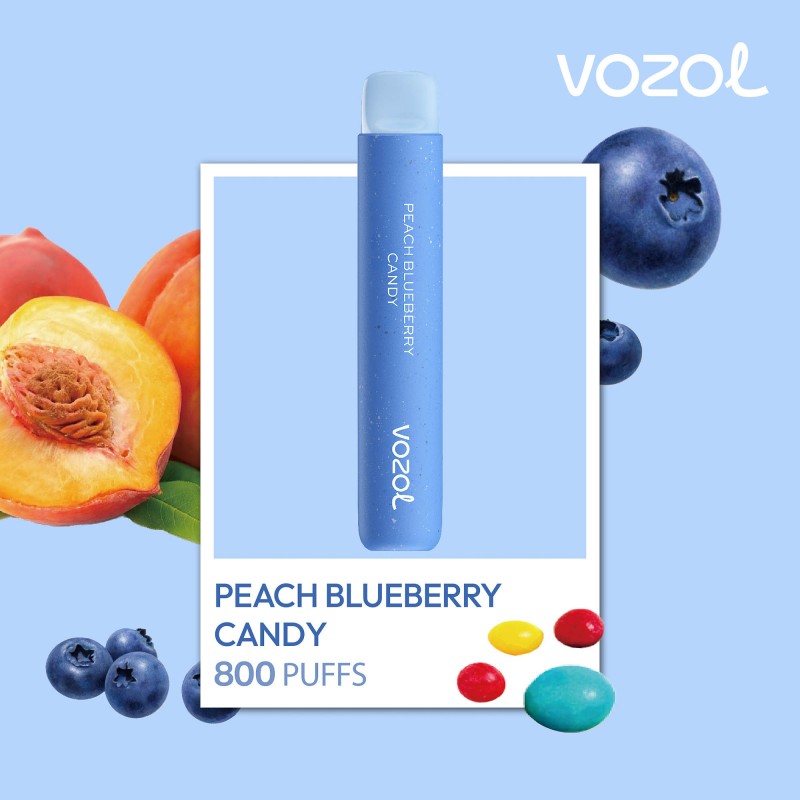 vozol800star22 Vozol Star 800 2% Peach Blueberry Candy - imagine 1