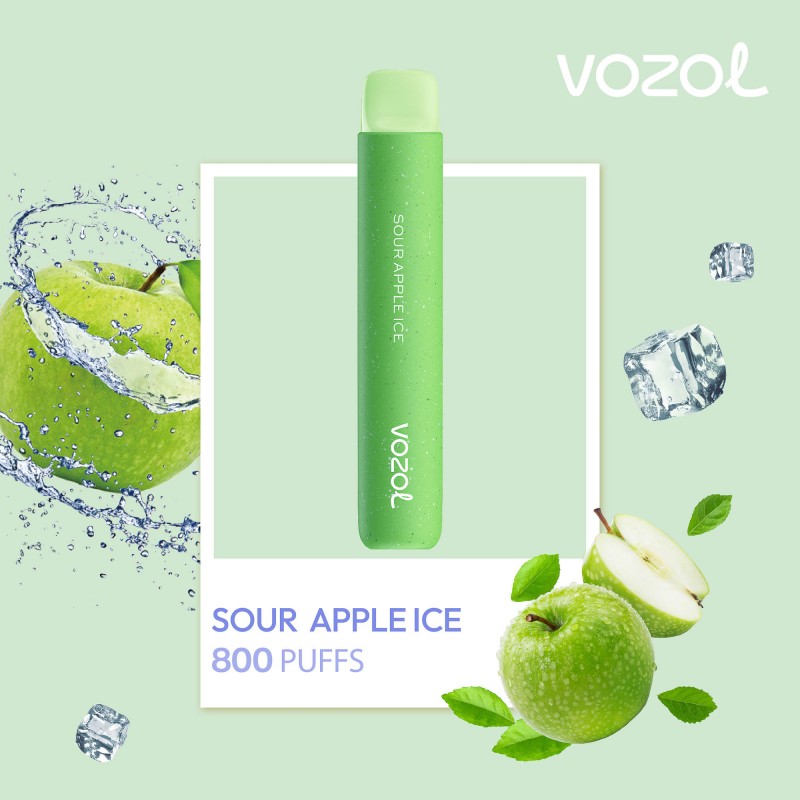 vozol800star25 Vozol Star 800 2% Sour Apple Ice - imagine 1
